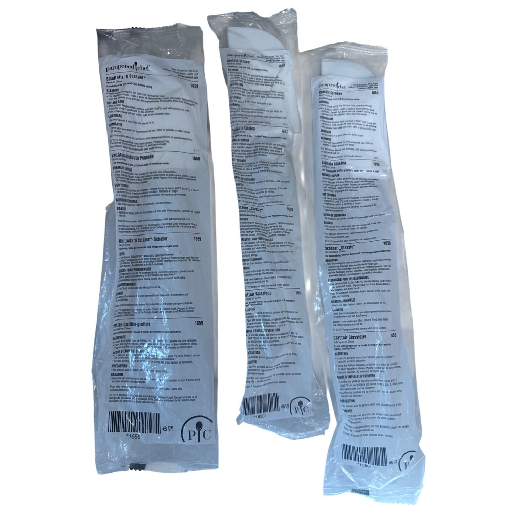 New sealed Pampered chef classic scraper 1650 | discontinued product